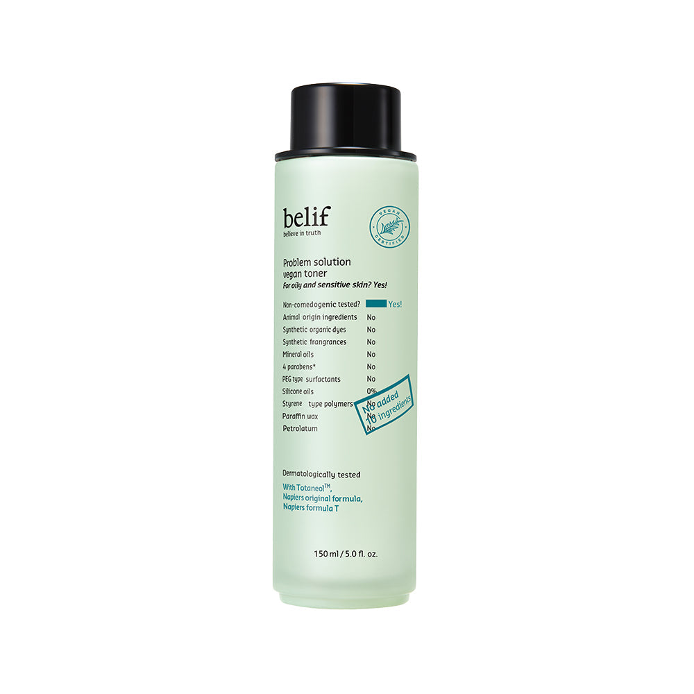 belif problem solution vegan toner 150